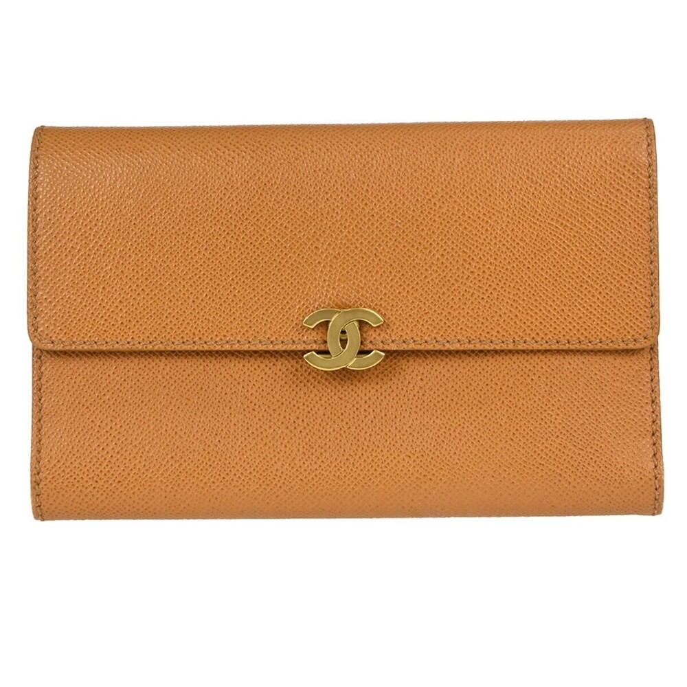 Chanel Trifold Caviar Long